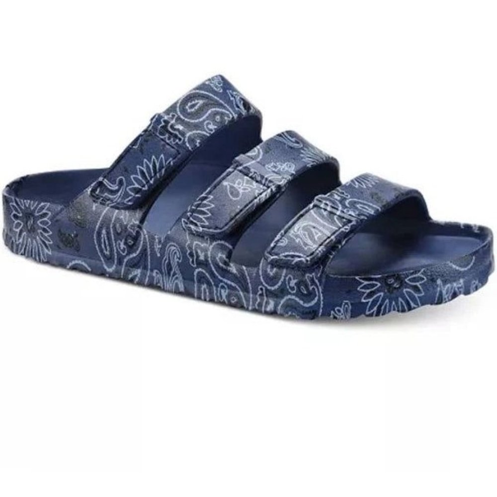 Sun Stone Mens Bowie Sandal Blue Bandana
